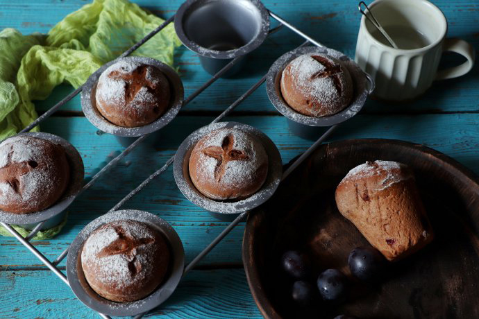 可可巧克力杯子面包的做法步骤图,可可巧克力