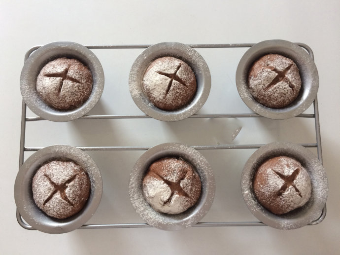 可可巧克力杯子面包的做法步骤图,可可巧克力