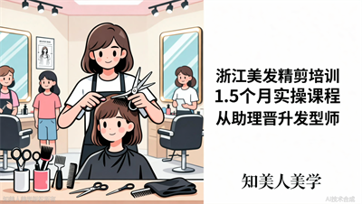 浙江美发沙龙精剪班哪家靠谱？知美人美学1.5个月从助理到发型师的蜕变