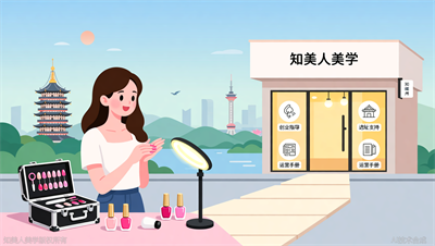 杭州开美甲店怎么起步？知美人美学美甲达人班，赠送全套创业选址运营指导