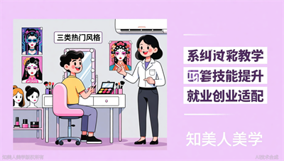 台州学化妆彩妆培训，知美人美学潮流创意班，赛博朋克/哥特/巴洛克风格解析