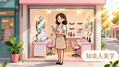不想打工想开店？知美人美学美甲美睫创业班，系统教学还送长期创业扶持